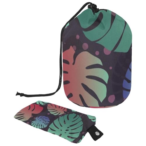 Eslifey Reise-Kosmetiktasche, Make-up-Tasche, multifunktionaler Kulturbeutel, runder Organizer, Aufbewahrungstasche, niedliche Dinosaurier, Vulkane, Mehrfarbig 5, 9.9x6.9in/25.2x17.6cm von Eslifey