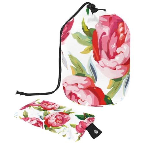 Eslifey Reise-Kosmetiktasche, Make-up-Tasche, multifunktionaler Kulturbeutel, runder Organizer, Aufbewahrungstasche, niedliche Dinosaurier, Vulkane, Mehrfarbig 7, 9.9x6.9in/25.2x17.6cm von Eslifey