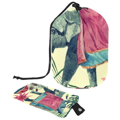 Eslifey Reise-Kosmetiktasche, Make-up-Tasche, multifunktionaler Kulturbeutel, runder Organizer, Aufbewahrungstasche, niedliche Dinosaurier, Vulkane, Mehrfarbig 9, 9.9x6.9in/25.2x17.6cm von Eslifey