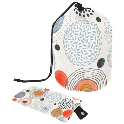 Eslifey Reise-Kosmetiktasche, Make-up-Tasche, multifunktionaler Kulturbeutel, runder Organizer, Aufbewahrungstasche, niedliche Dinosaurier, grünes Dinosaurier-Spielzeug, Mehrfarbig 4, von Eslifey