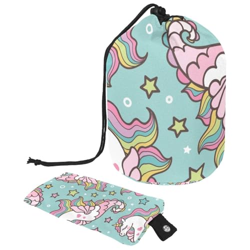 Eslifey Reise-Kosmetiktasche, Make-up-Tasche, multifunktionaler Kulturbeutel, runder Organizer, Aufbewahrungstasche, niedliche Dinosaurier, grünes Dinosaurier-Spielzeug, Mehrfarbig 5, von Eslifey