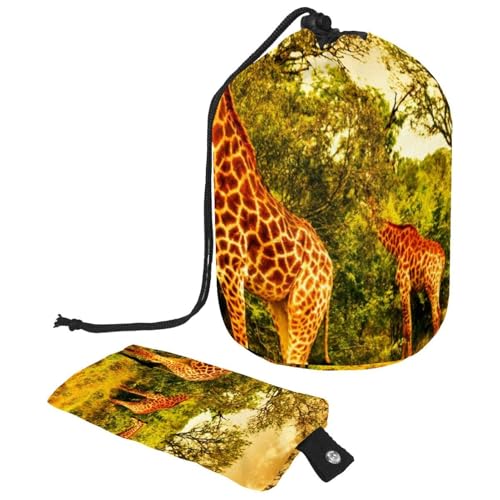 Eslifey Reise-Kosmetiktasche, Make-up-Tasche, multifunktionaler Kulturbeutel, runder Organizer, Aufbewahrungstasche, rosa und violett, pastellfarbene Dinosaurier, Mehrfarbig 10, 9.9x6.9in/25.2x17.6cm von Eslifey