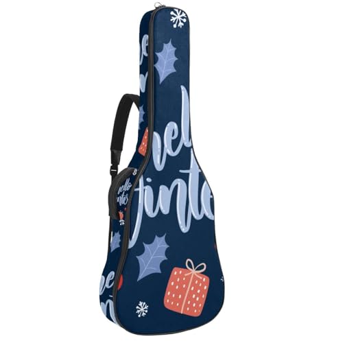 Eslifey Tasche für Akustikgitarre, Dinosaurier, Tier, verstellbarer Schultergurt, Gitarrenkoffer, Gigbag 101,6 cm, 104,4 cm, 106,7, Mehrfarbig 10, 42.9x16.9x4.7 in, Taschen-Organizer von Eslifey
