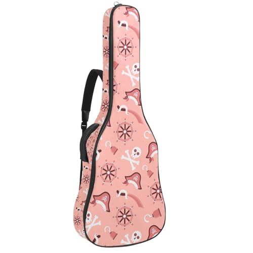 Eslifey Tasche für Akustikgitarre, Dinosaurier, Tier, verstellbarer Schultergurt, Gitarrenkoffer, Gigbag 101,6 cm, 104,4 cm, 106,7, Mehrfarbig 7, 42.9x16.9x4.7 in, Taschen-Organizer von Eslifey