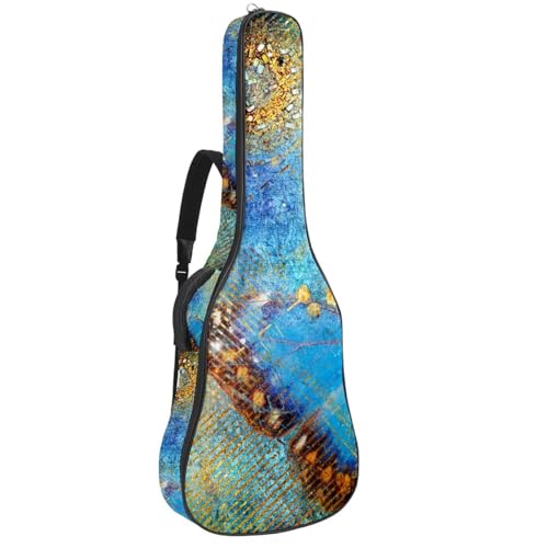 Eslifey Tasche für Akustikgitarre, Dinosaurier, verstellbarer Schultergurt, Gitarrenkoffer, Gigbag 101,6 cm, 104,4 cm, 106,7 cm, Mehrfarbig 3, 42.9x16.9x4.7 in, Taschen-Organizer von Eslifey