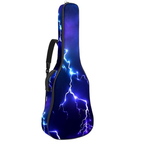 Eslifey Tasche für Akustikgitarre, Schwarz und Weiß, Dinosaurier, verstellbarer Schultergurt, Gitarrenkoffer, Gigbag 101,6 cm, 104,4 cm, 106,7 cm, Mehrfarbig 2, 42.9x16.9x4.7 in, Taschen-Organizer von Eslifey