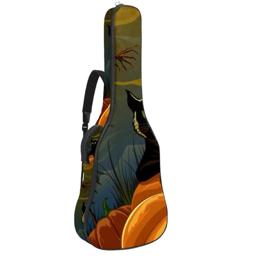Eslifey Tasche für Akustikgitarre, Schwarz und Weiß, Dinosaurier, verstellbarer Schultergurt, Gitarrenkoffer, Gigbag 101,6 cm, 104,4 cm, 106,7 cm, Mehrfarbig 4, 42.9x16.9x4.7 in, Taschen-Organizer von Eslifey