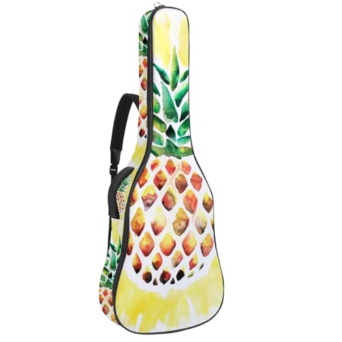 Eslifey Tasche für Akustikgitarre, Schwarz und Weiß, Dinosaurier, verstellbarer Schultergurt, Gitarrenkoffer, Gigbag 101,6 cm, 104,4 cm, 106,7 cm, Mehrfarbig 8, 42.9x16.9x4.7 in, Taschen-Organizer von Eslifey