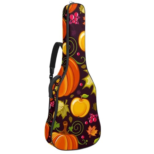 Eslifey Tasche für Akustikgitarre, buntes Dinosaurier-Muster, verstellbarer Schultergurt, Gitarrenkoffer, Gigbag 101,6 cm, 104,4 cm, 106,7, Mehrfarbig 10, 42.9x16.9x4.7 in, Taschen-Organizer von Eslifey