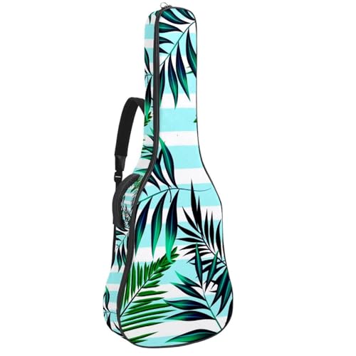 Eslifey Tasche für Akustikgitarre, buntes Dinosaurier-Muster, verstellbarer Schultergurt, Gitarrenkoffer, Gigbag 101,6 cm, 104,4 cm, 106,7, Mehrfarbig 3, 42.9x16.9x4.7 in, Taschen-Organizer von Eslifey