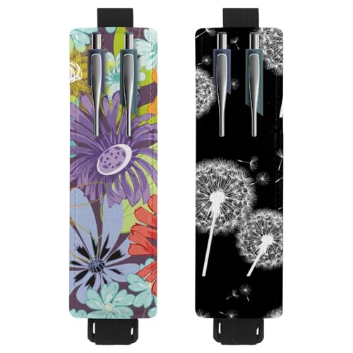 Eslifey Tragbarer Stifthalter, Batik-Stiftehalter, Stifteetui für 2 oder 3 Stifte, verstellbares Gummiband, abnehmbar, 2 Stück, Mehrfarbig 2, 6.1x1.8in/15.4x4.6cm Eslifey Tragbarer Stifthalter, Batik-Stiftehalter, Stifteetui für 2 oder 3 Stifte, verstellbares Gummiband, abnehmbar, 2 Stück, Mehrfarbig 2, 6.1x1.8in/15.4x4.6cm von Eslifey