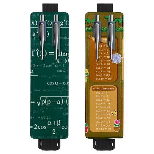 Eslifey Tragbarer Stifthalter, Kaninchengelb, Stifthalter, Stifteetui für 2 oder 3 Stifte, verstellbares Gummiband, abnehmbar, 2 Stück, mehrfarbig 5, 6.1x1.8in/15.4x4.6cm von Eslifey