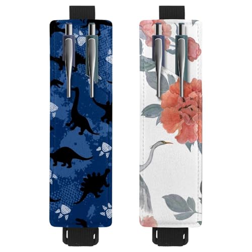 Eslifey Tragbarer Stifthalter, Kirschblütenmuster, Stiftehalter, Stifteetui für 2 oder 3 Stifte, verstellbares Gummiband, abnehmbar, 2 Stück, Mehrfarbig 2, 6.1x1.8in/15.4x4.6cm Eslifey Tragbarer Stifthalter, Kirschblütenmuster, Stiftehalter, Stifteetui für 2 oder 3 Stifte, verstellbares Gummiband, abnehmbar, 2 Stück, Mehrfarbig 2, 6.1x1.8in/15.4x4.6cm von Eslifey