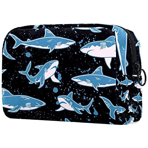 Make-up-Tasche, Halloween-Kürbis mit Hexenhut und Sternen, tragbare Tragetasche, Kosmetiktasche, Reise-Kosmetik-Organizer, Kulturbeutel, Make-up-Tasche für Damen, Mehrfarbig 02, von Eslifey