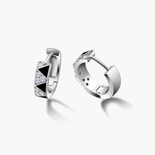 Eslinila Silver Hoop Earrings Hypoallergenic Chirurgenstahl Huggie Ohrringe, minimalistische Schmuck für Frauen von Eslinila