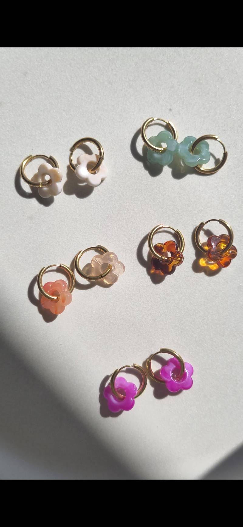 Flora Creolen, Austauschbare Ohrringe von Esmiviee