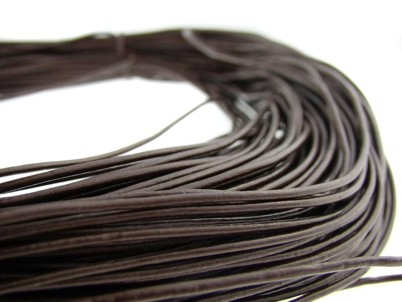 esnado Lederband 1,5 mm - Echt Leder - Braun von Esnado