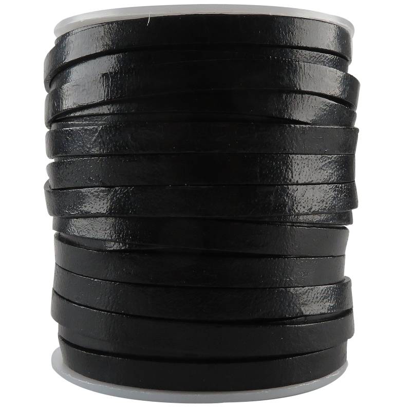 esnado Lederband Flach 6 mm - Schwarz esnado Lederband Flach 6 mm - Schwarz von Esnado