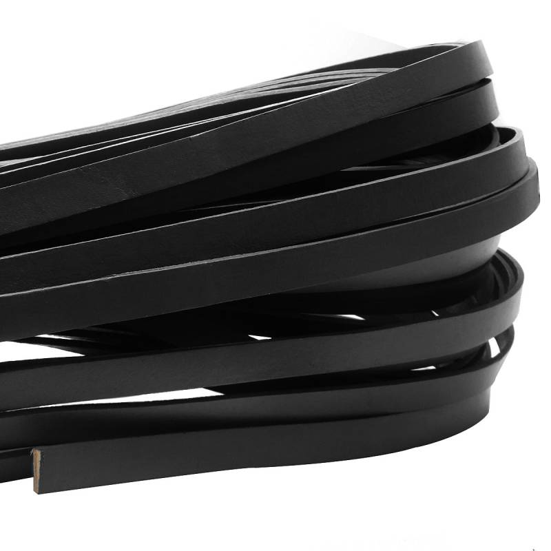 esnado Lederband flach, 10 mm x 2 mm - Schwarz esnado Lederband flach, 10 mm x 2 mm - Schwarz von Esnado