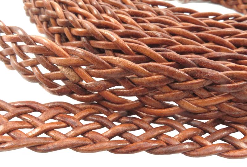 esnado Lederband flach, locker geflochten, 15 mm - Bronze esnado Lederband flach, locker geflochten, 15 mm - Bronze von Esnado