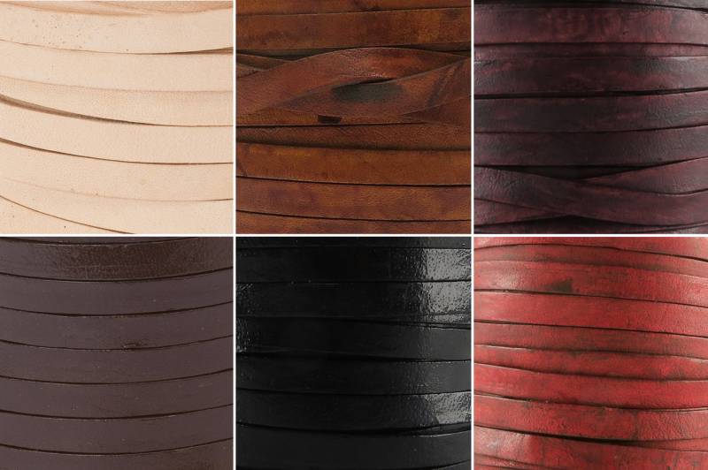 esnado Lederband flach - 6 mm - für Schmuck esnado Lederband flach - 6 mm - für Schmuck von Esnado