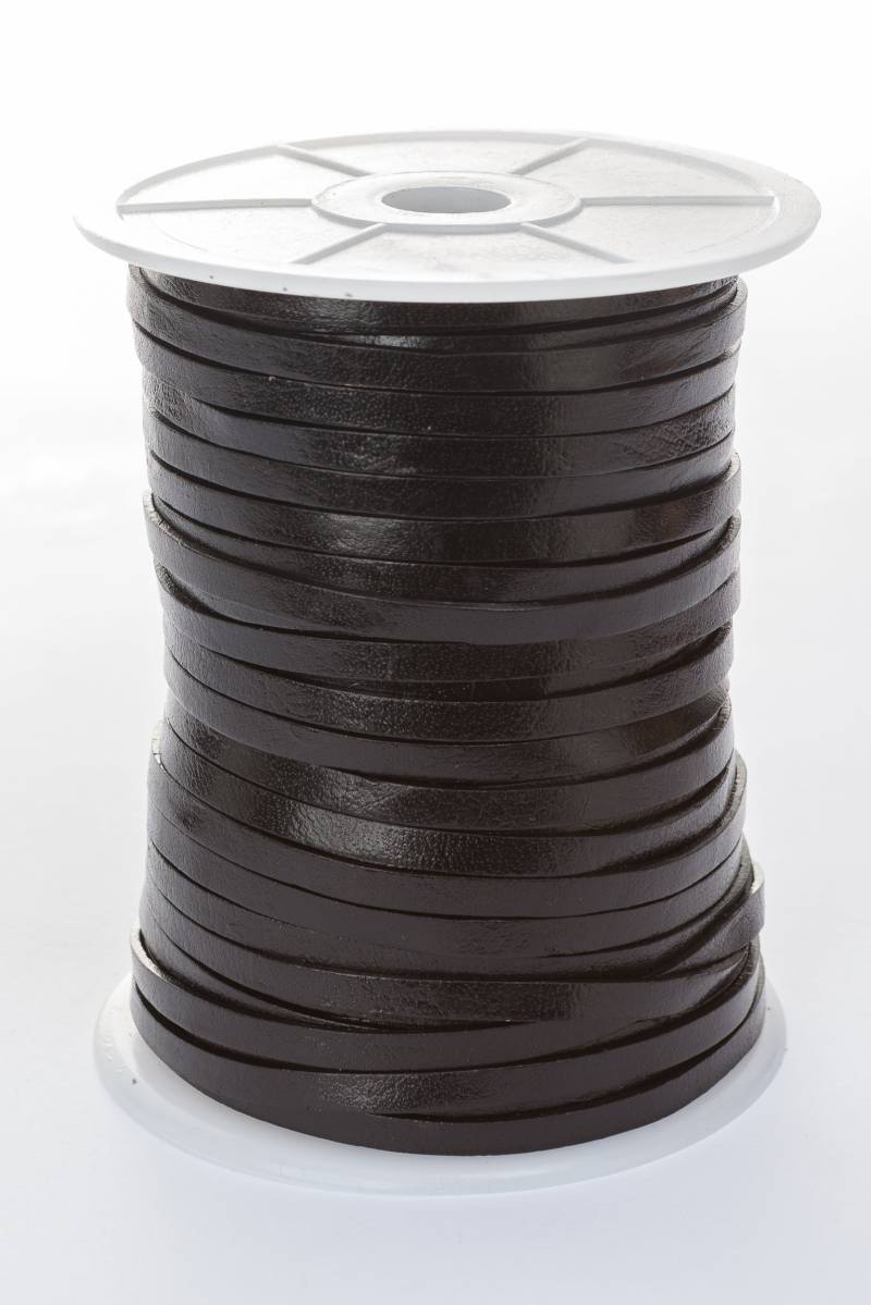 esnado Lederband flach - Breite 5 mm - Schwarz esnado Lederband flach - Breite 5 mm - Schwarz von Esnado