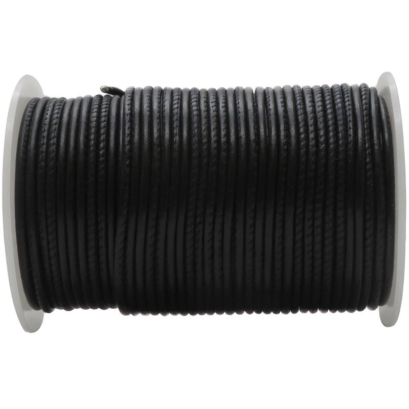 esnado Lederband gesäumt, Ø 2,5 mm - Schwarz esnado Lederband gesäumt, Ø 2,5 mm - Schwarz von Esnado