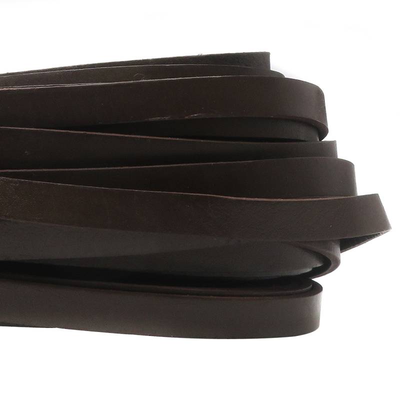 esnado Lederriemen, 10 mm x 2,5 mm - Braun von Esnado