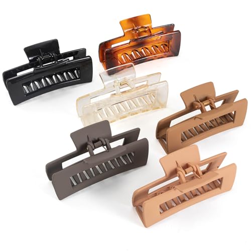 6 Stück Haarklammern für Frauen und Mädchen Dickes Haar Groß 4,13'', Hell Französisches Rutschfeste Haarspangen Starker Halt Krallengriffe Haarstyling-Accessoires 6 Stück Haarklammern für Frauen und Mädchen Dickes Haar Groß 4,13'', Hell Französisches Rutschfeste Haarspangen Starker Halt Krallengriffe Haarstyling-Accessoires von Esoahour