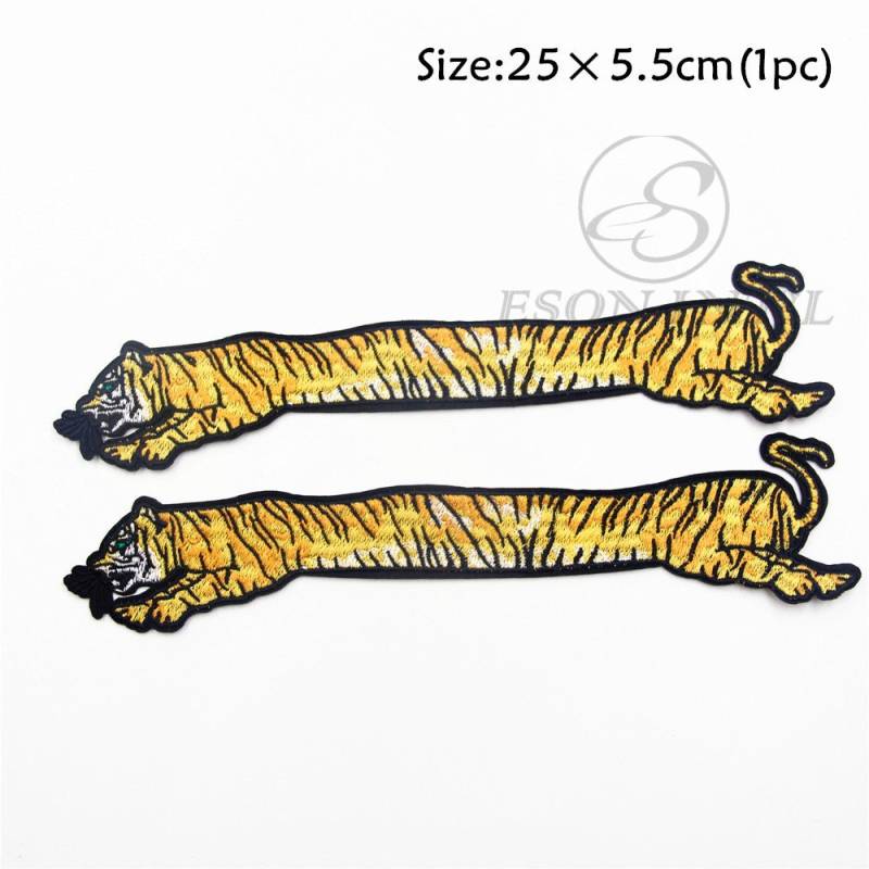 2Stk Tiger Stickerei Patch Applikation Zum Aufbügeln von EsonfashionI