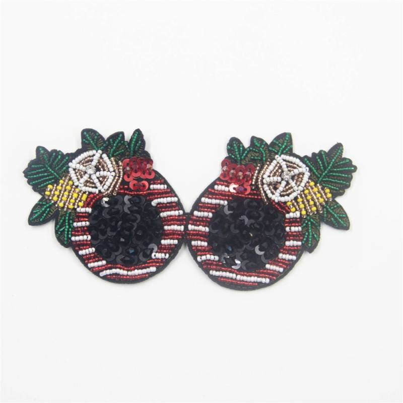 3D Beaded Embroidery Aufnäher Acryl Stein Applikation von EsonfashionI
