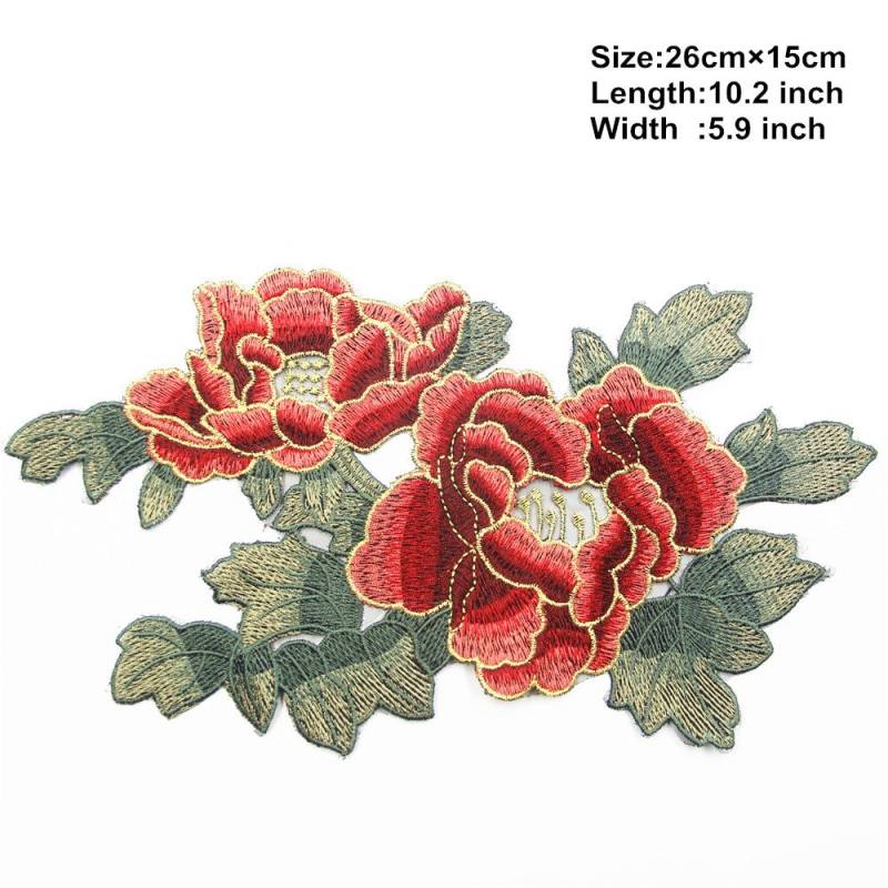 3D Floral Gestickte Applikation Patch Stoff Blume Kleidungsstück Verschönerung von EsonfashionI