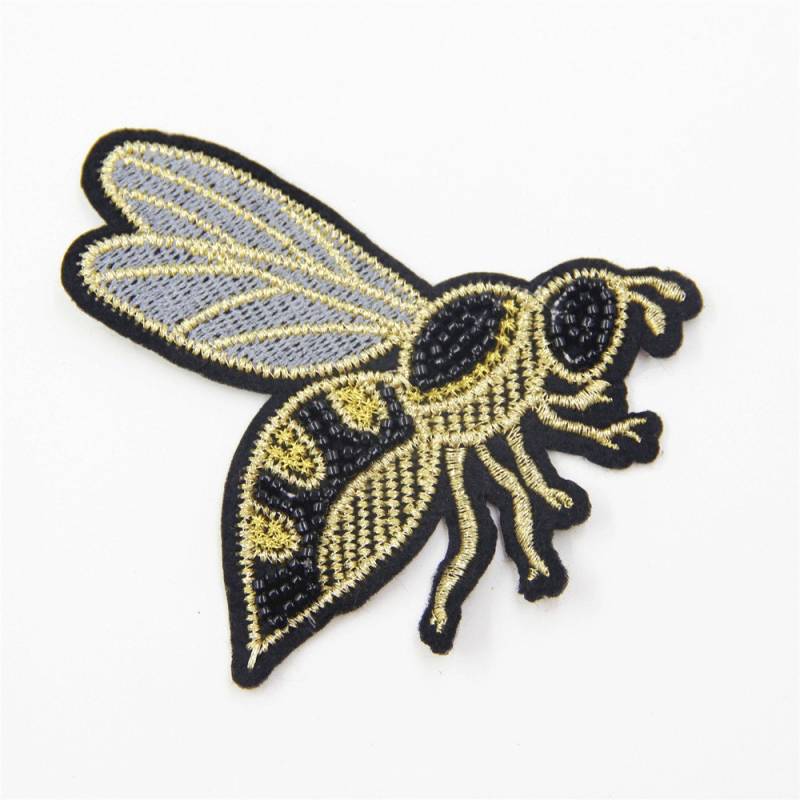 Beaded Bee Gestickter Aufnäher Applikation Zum Aufbügeln von EsonfashionI