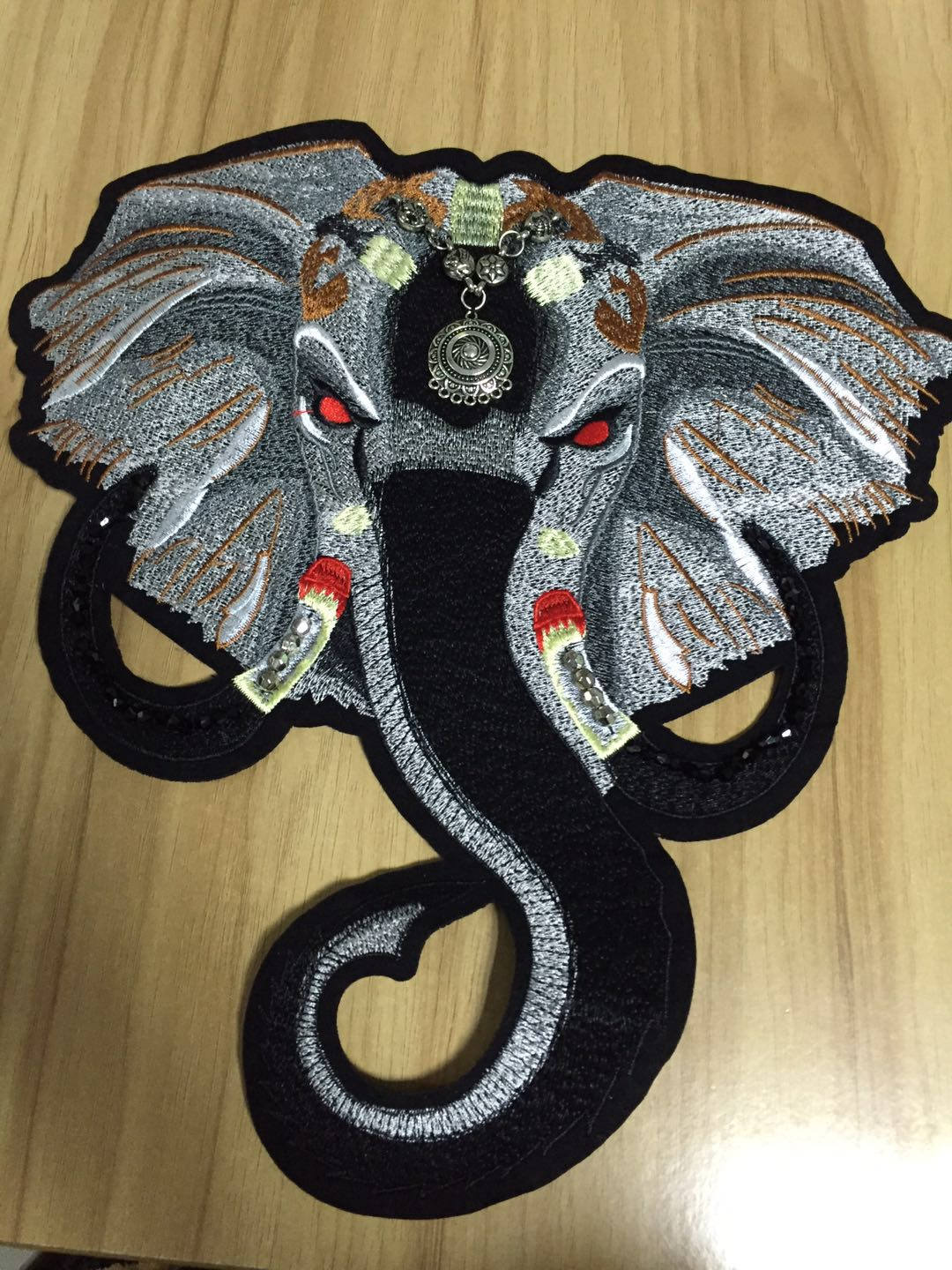 Big Elephant Embroidery Patch Ethno Tier Applikation | 30 X 28 cm von EsonfashionI