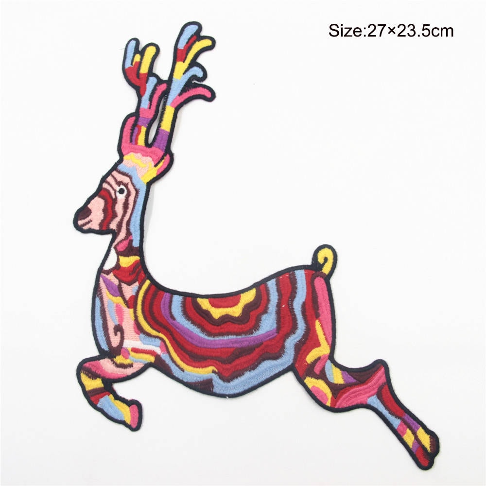 Bunt Gestickte Hirsch Applikation Aufnäher Kleidungsstück Dekoration von EsonfashionI
