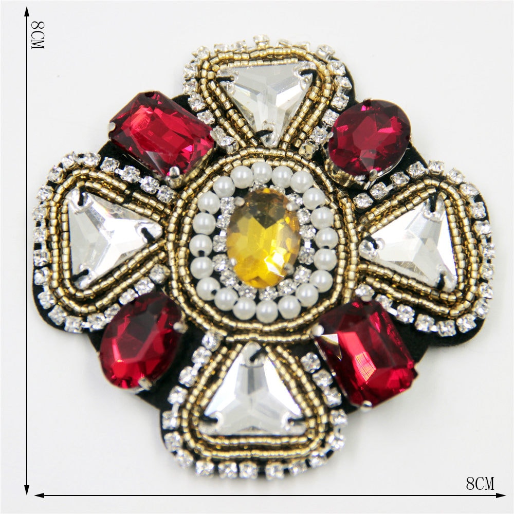 Crystal Star Applikation Gestickter Strass Aufnäher von EsonfashionI