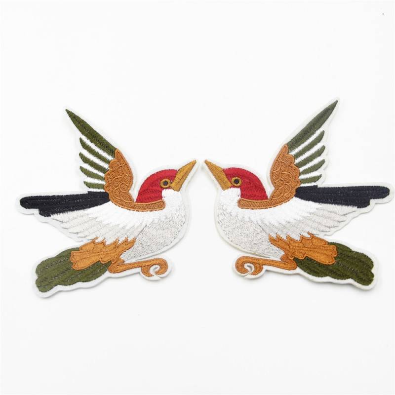 Vogel Gestickte Applikation Bügelbild Set von EsonfashionI