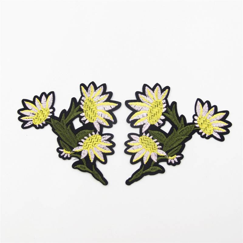 Gelbe Blumen Applikation Aufnäher | 2 Stück von EsonfashionI