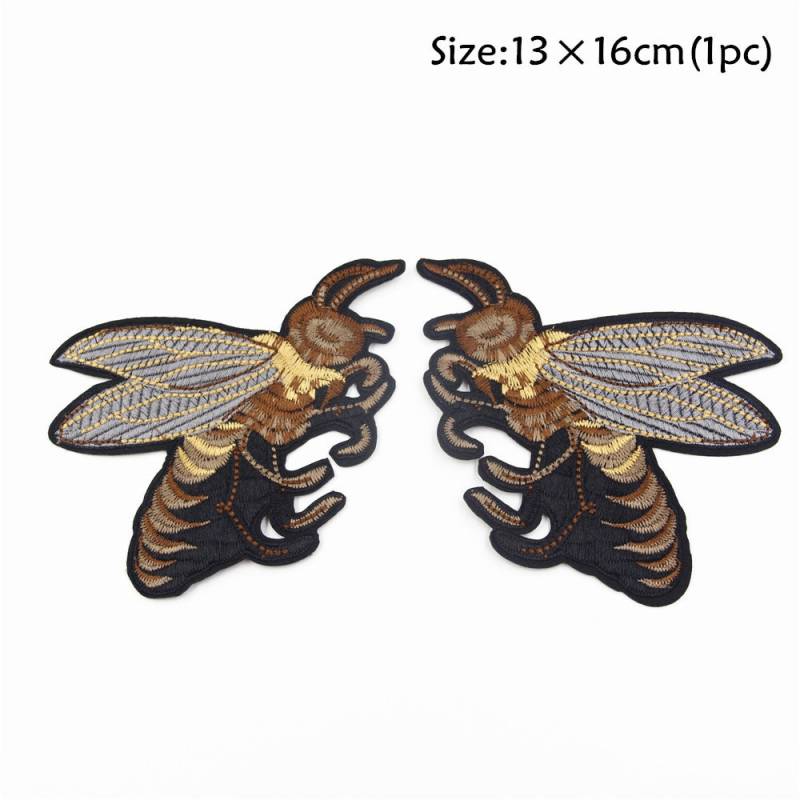 Gestickte Biene Aufnäher Set Bügelbild, Accessoires | 2 Stück von EsonfashionI