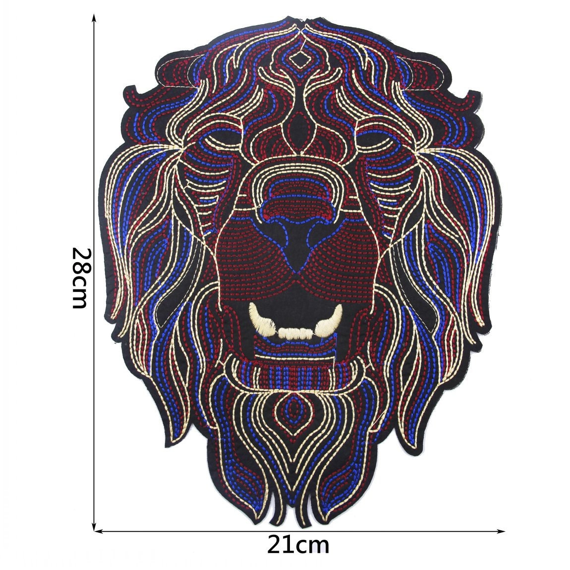 Gestickter Löwe Aufnäher Bunte Kleidungsstück Dekoration von EsonfashionI