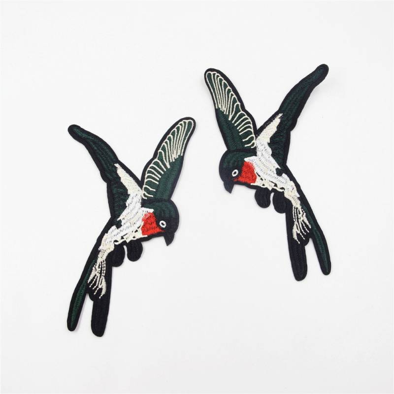Gestickter Vogel Applikation Bügelbild Set von EsonfashionI