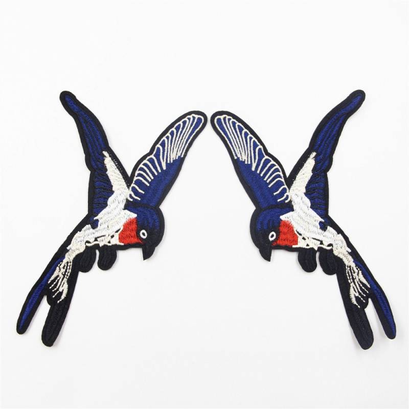 Gestickter Vogel Applikation Bügelbild Set von EsonfashionI