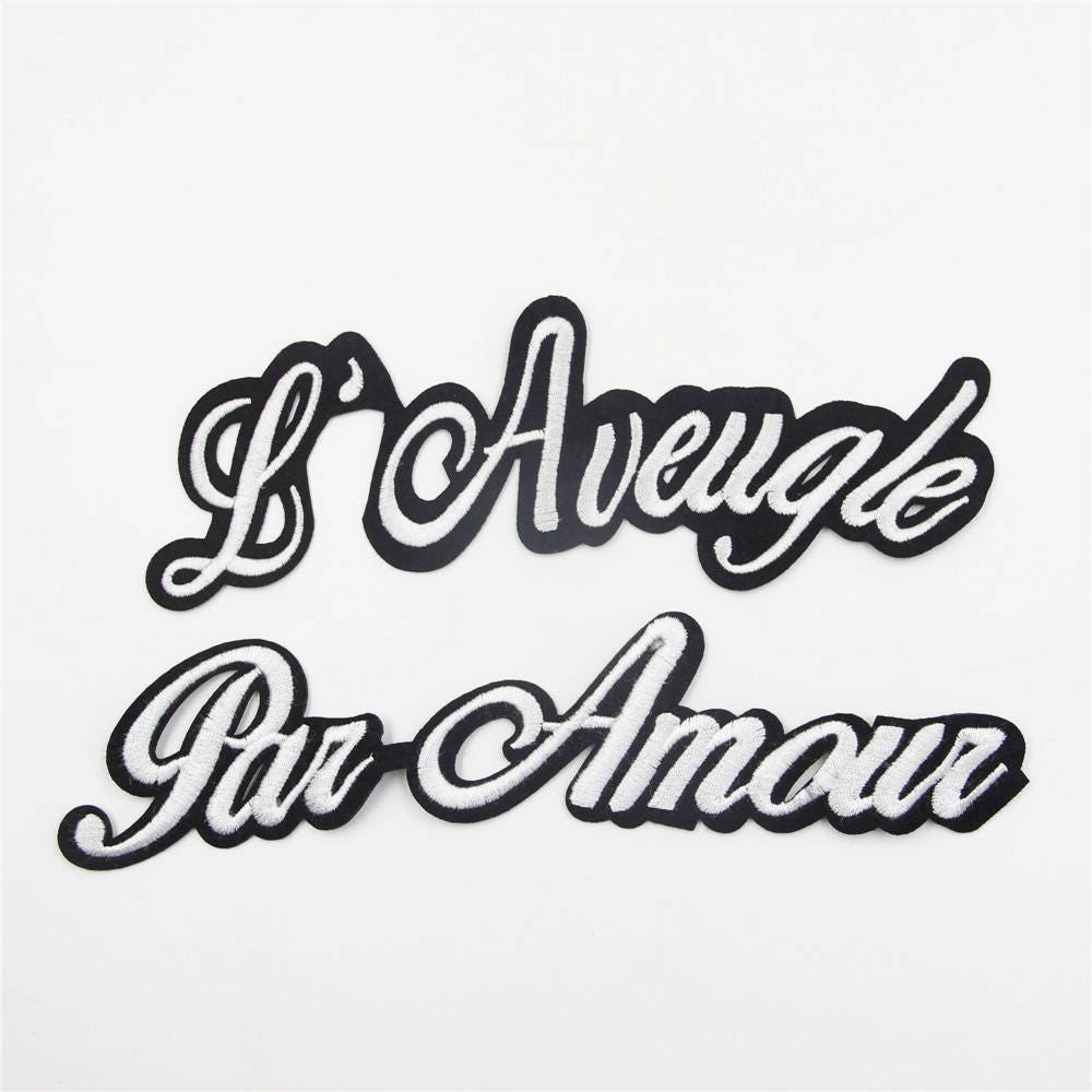 Gesticktes Buchstabe Aufnäher Set Kleidung Applikation Accessoires von EsonfashionI