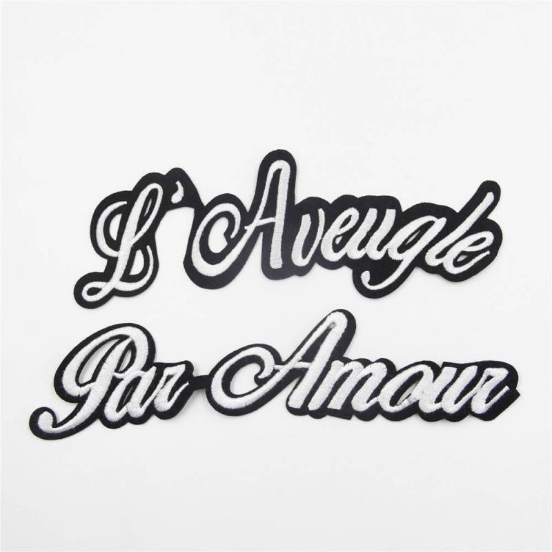 Gesticktes Buchstabe Aufnäher Set Kleidung Applikation Accessoires von EsonfashionI