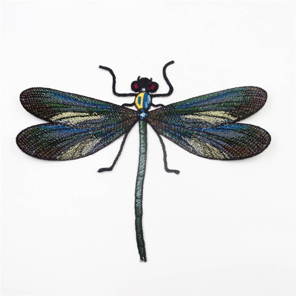 Libellen Aufnäher Aufnäher Mit Schwarzer Libelle Für Jedes Kleidungsstück von EsonfashionI