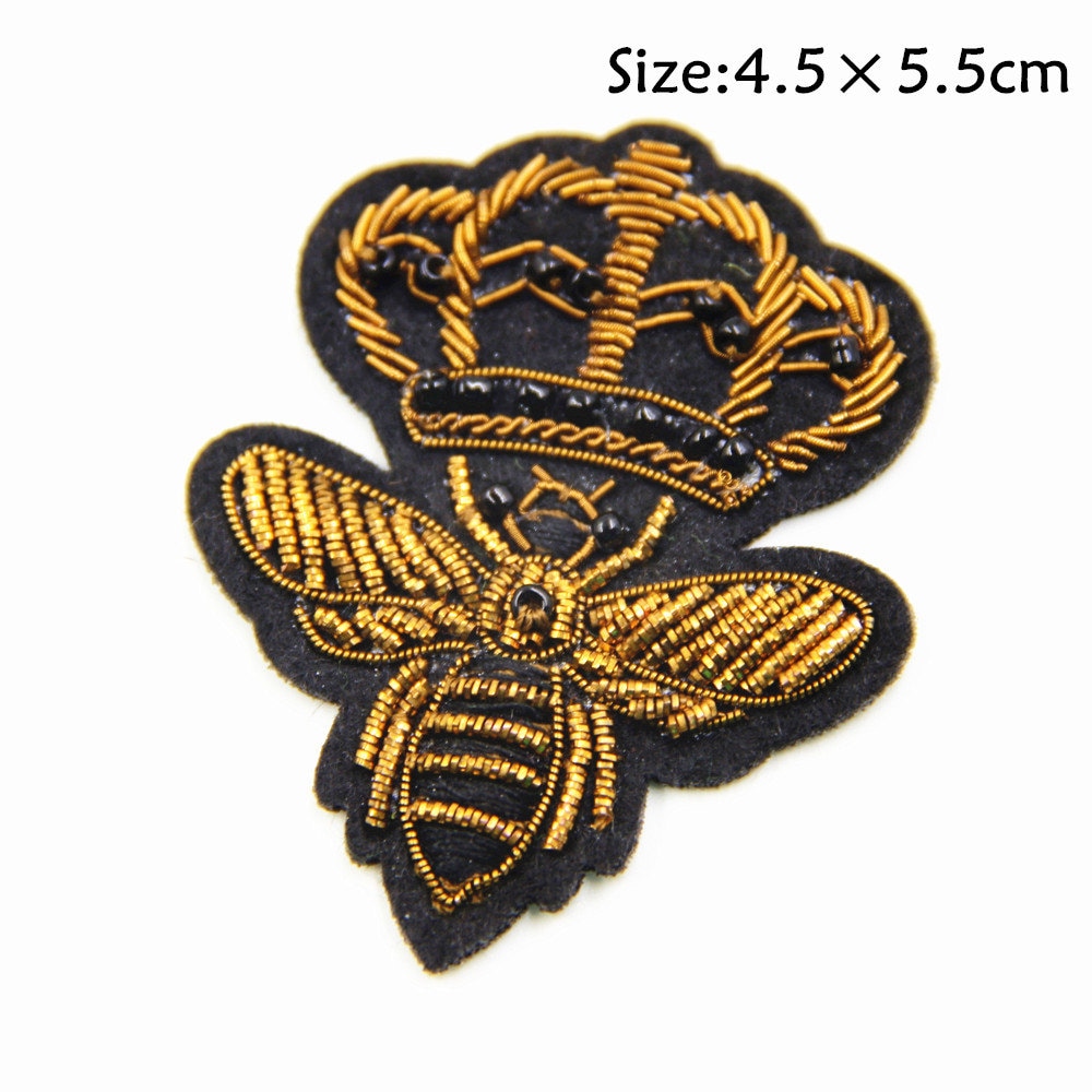 Queen Bee Embroidery Aufnäher Aufbügler von EsonfashionI