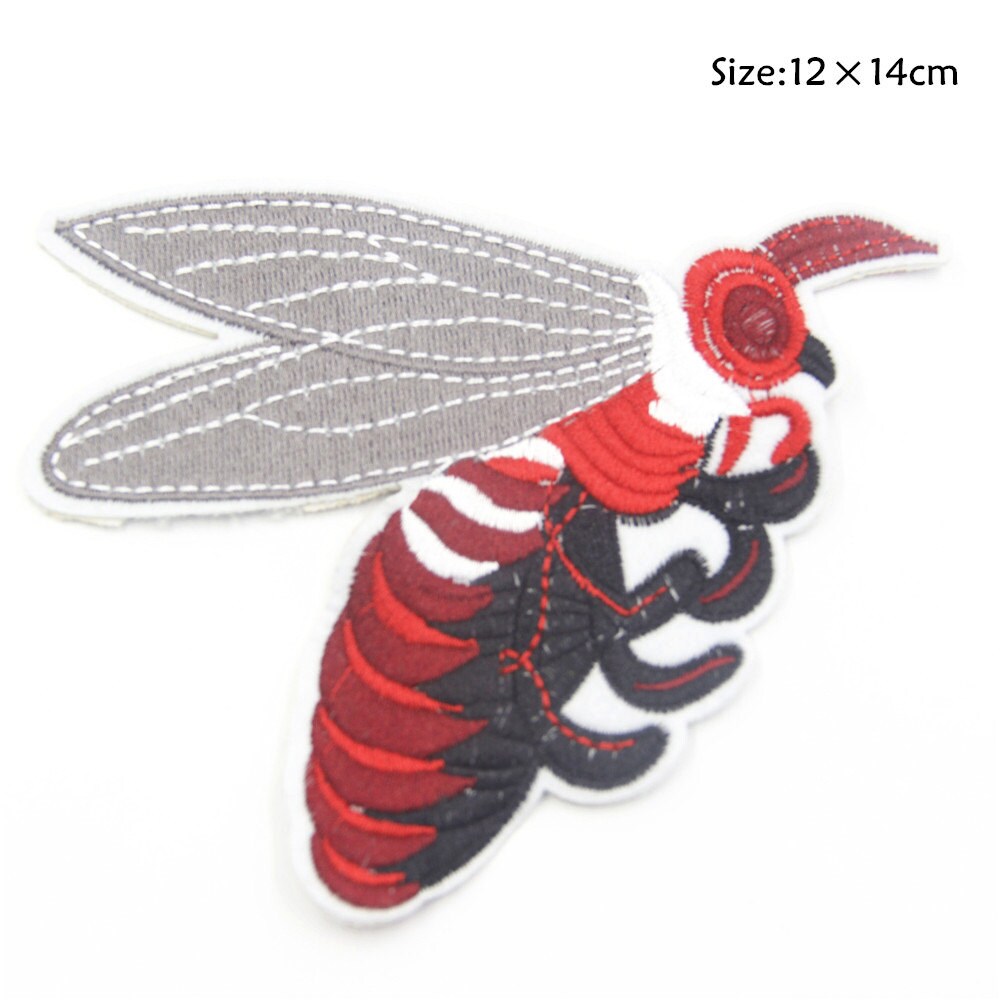 Rote Bee Stickdatei Applikation Zum Aufbügeln von EsonfashionI