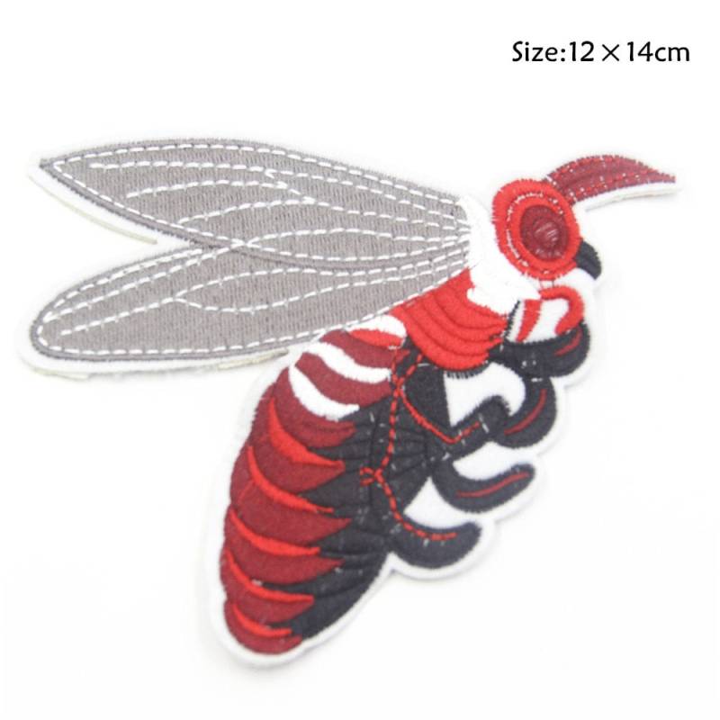 Rote Bee Stickdatei Applikation Zum Aufbügeln von EsonfashionI