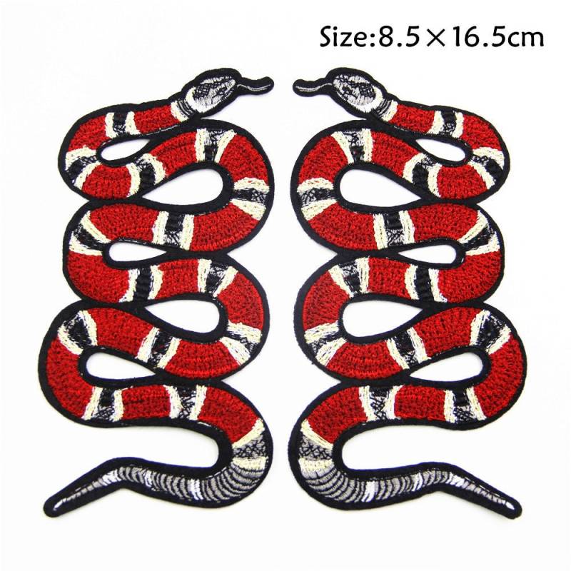 Schlange Stickapplikation Aufbügler | 2Er Set von EsonfashionI