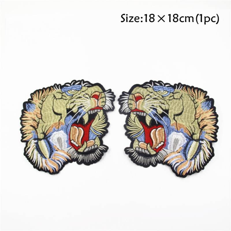 Tiger Embroidery Patch | Paar Aufnäher von EsonfashionI